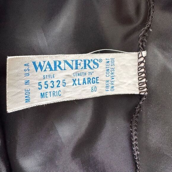 Vintage Warners Lace Half Slip Satin Black XL - Picture 8 of 9